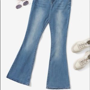 Flare leg boot cut jeans